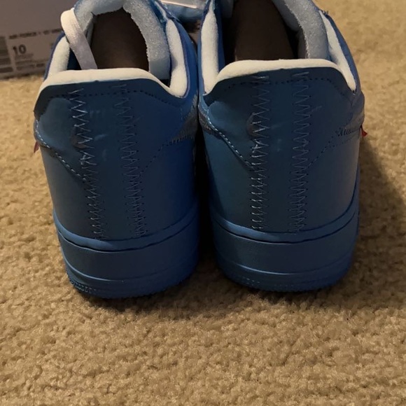 Off White Nike Air Force One University Blue - Picture 3 of 6